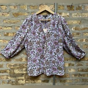 NYDJ Blouse 3/4 Sleeve Size L